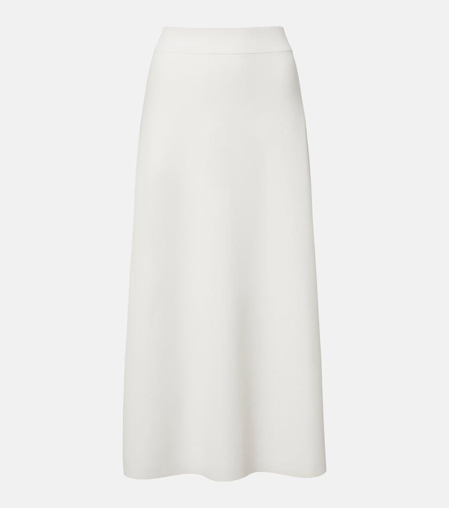 max mara crêpe midi skirt
