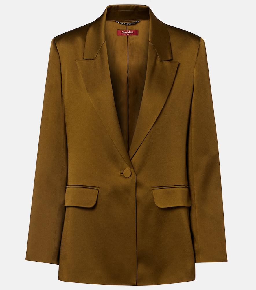 max mara crêpe satin blazer