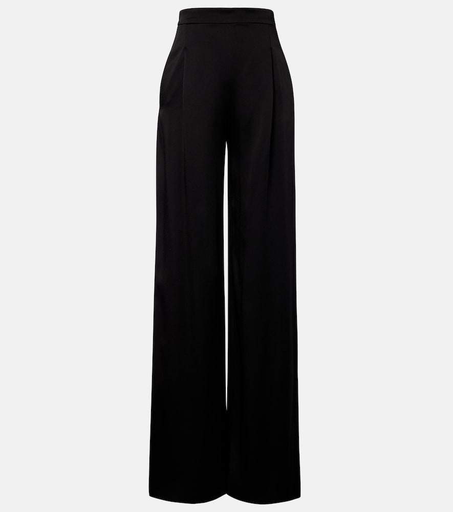 max mara crêpe satin wide
