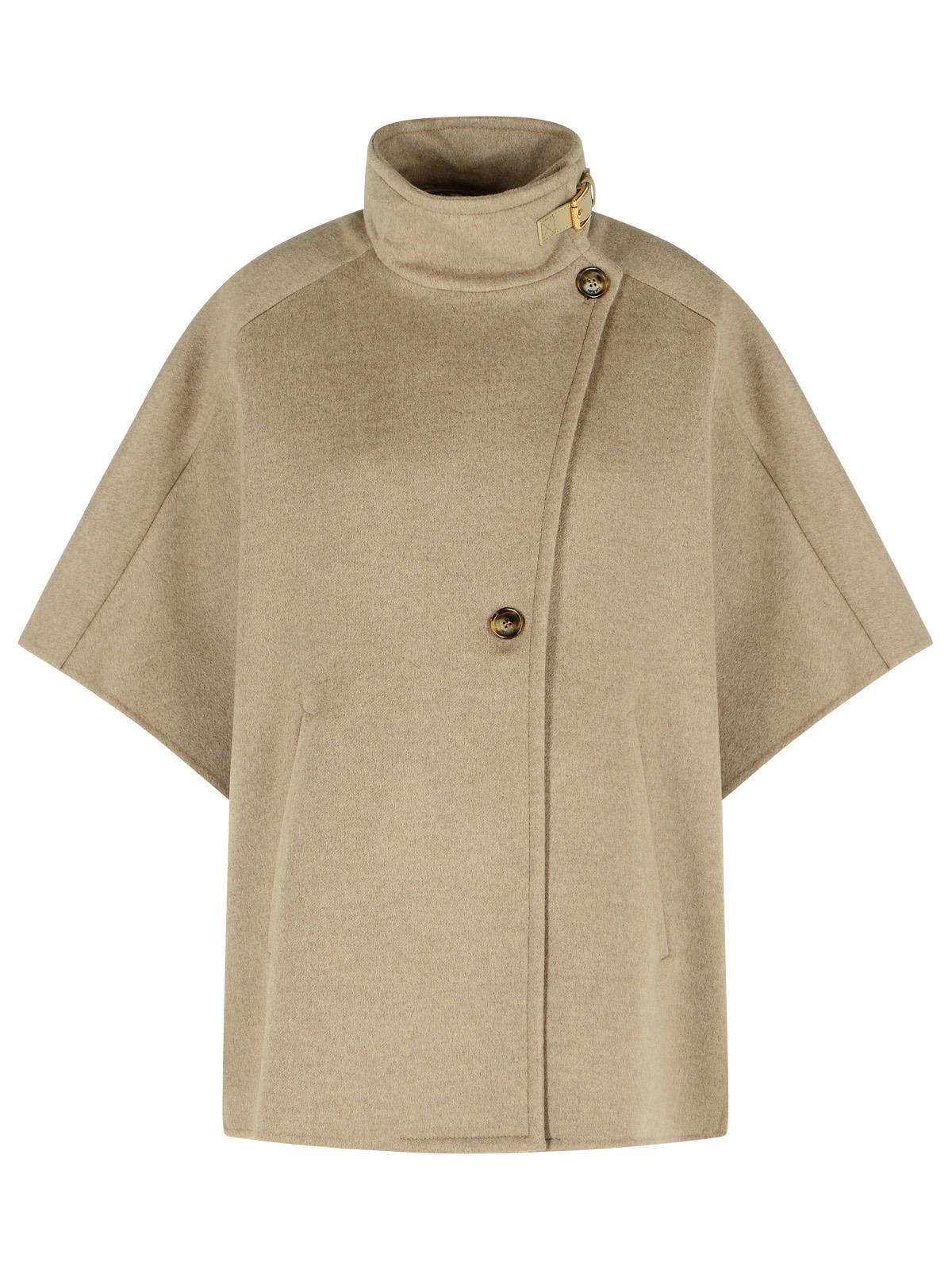 max mara derrik beige cashmere cape