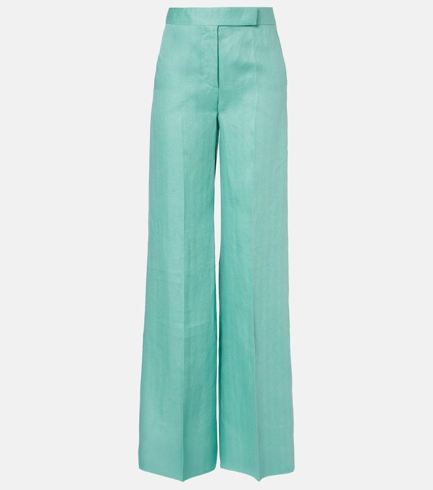 max mara deserto herringbone linen wide