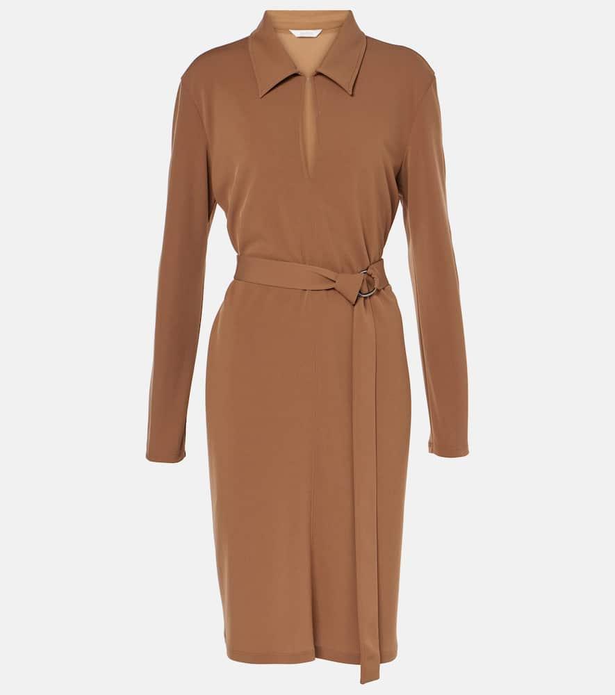 max mara dorema belted jersey minidress