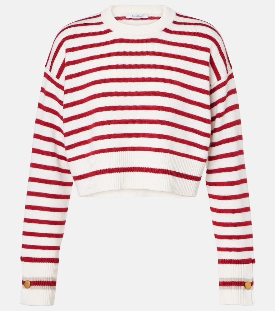 max mara dorotea striped virgin wool sweater