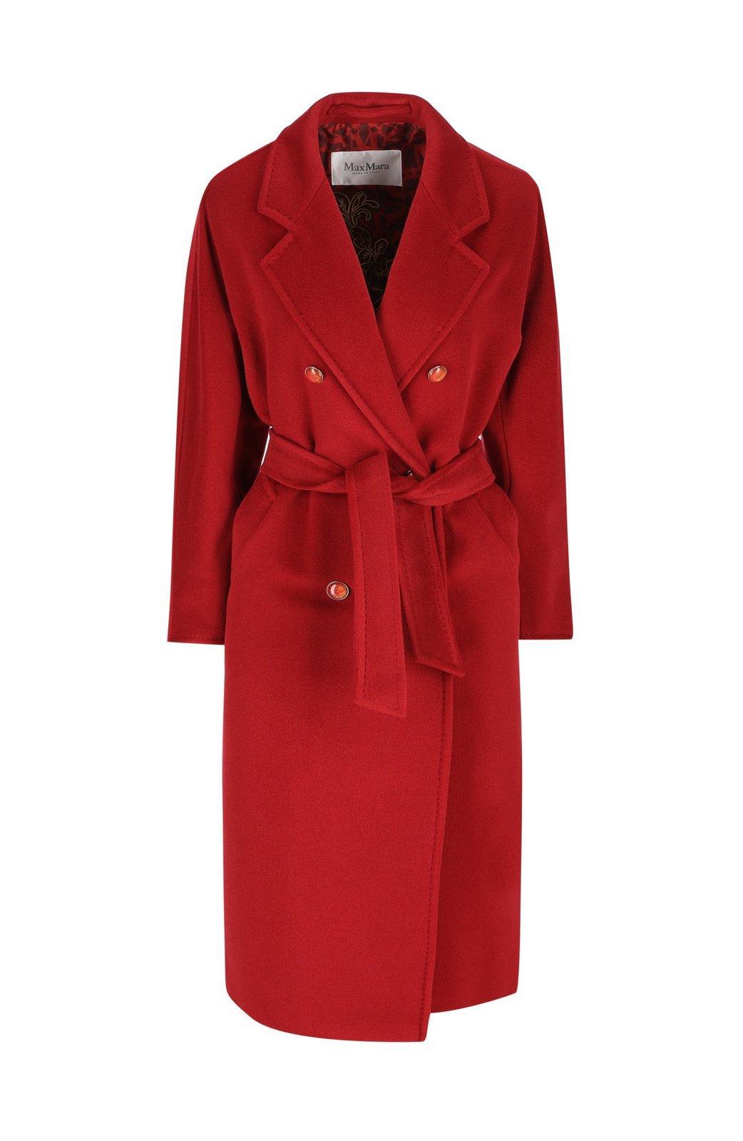 max mara double-breasted belted coat
