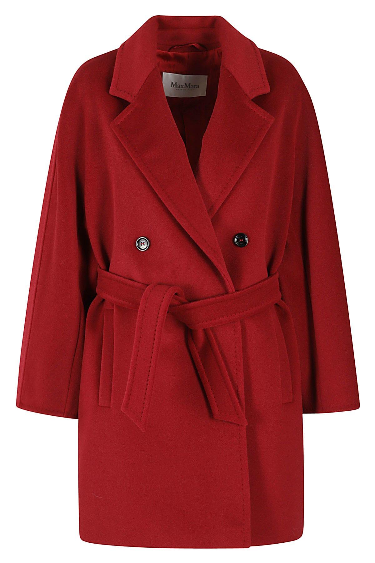 max mara double-breasted belted coat