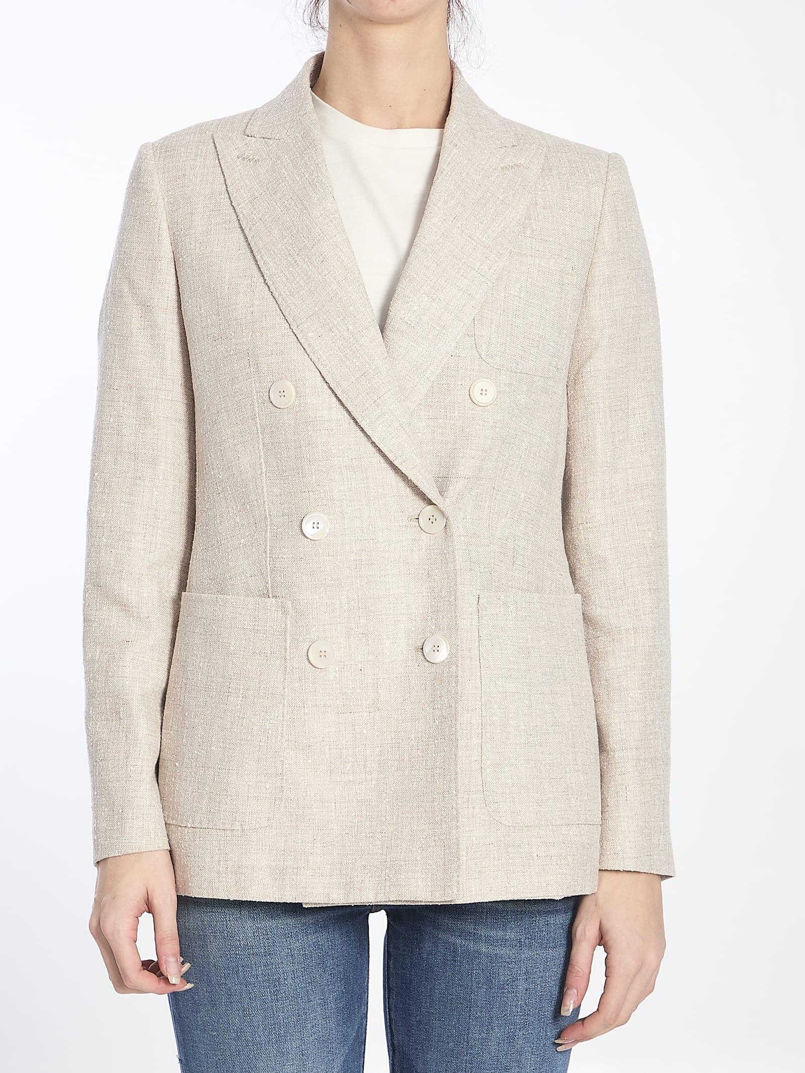 max mara double-breasted jacket
