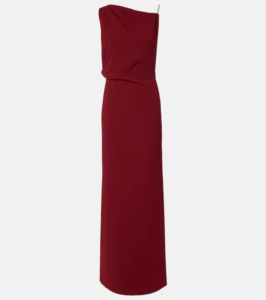 max mara draped maxi dress