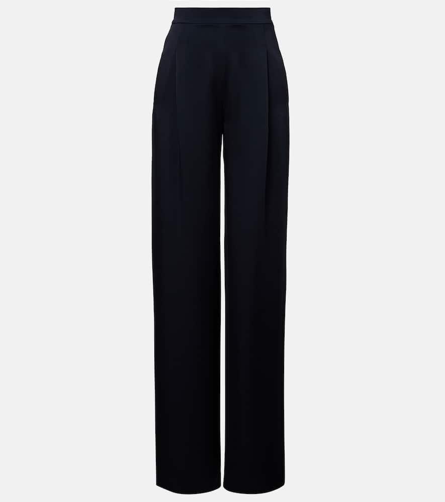 max mara dritto crêpe satin wide