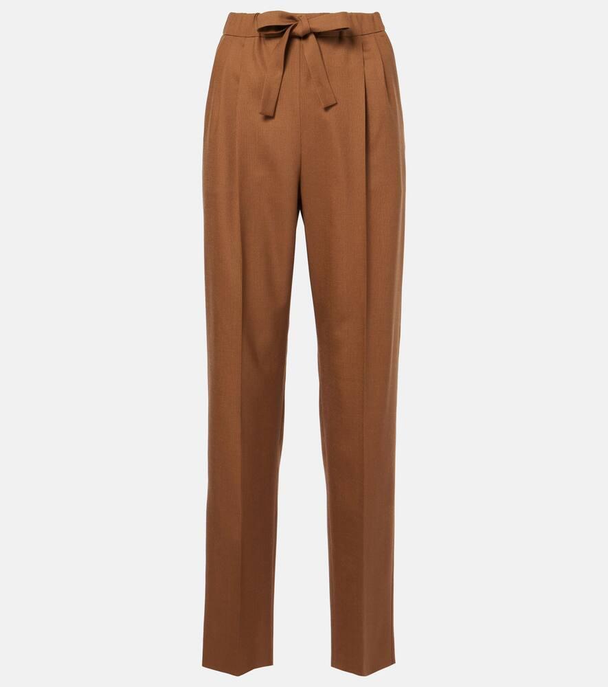 max mara edera wool, mohair and silk pants