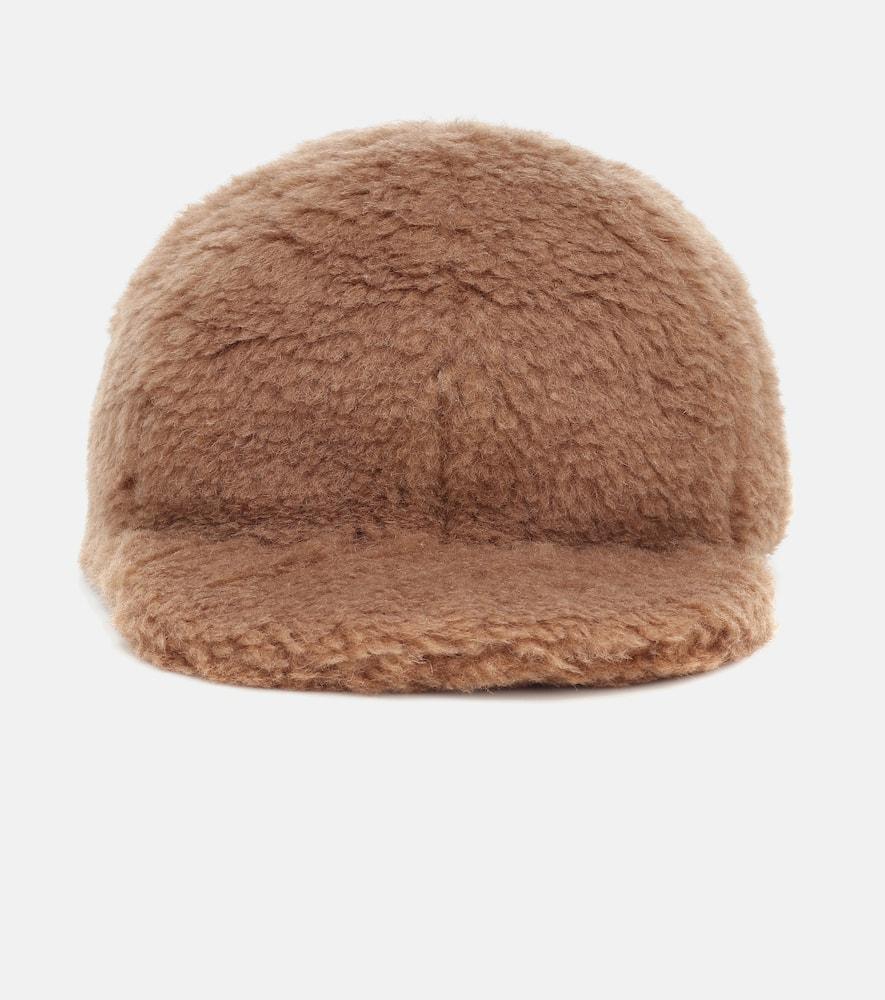 max mara edit camel hair and silk baseball cap