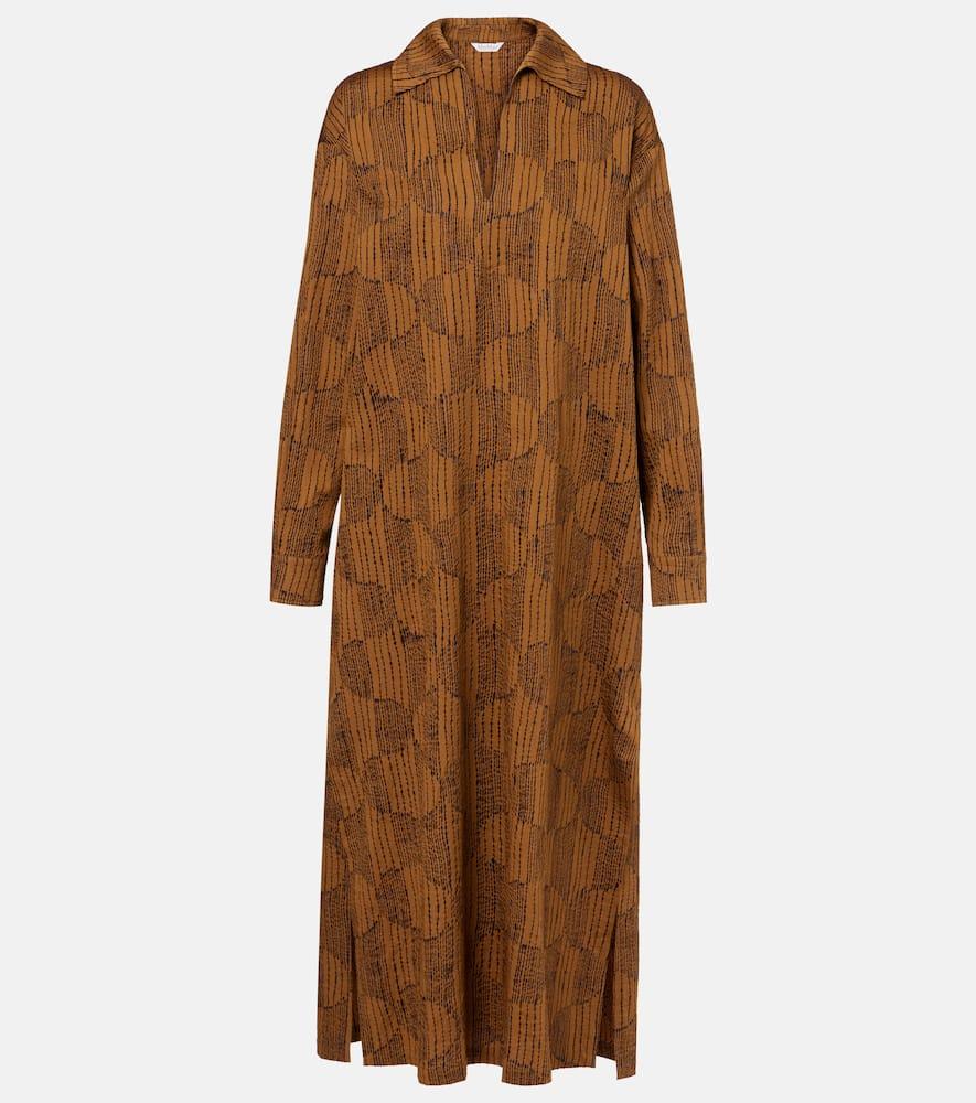 max mara edwige cotton maxi dress