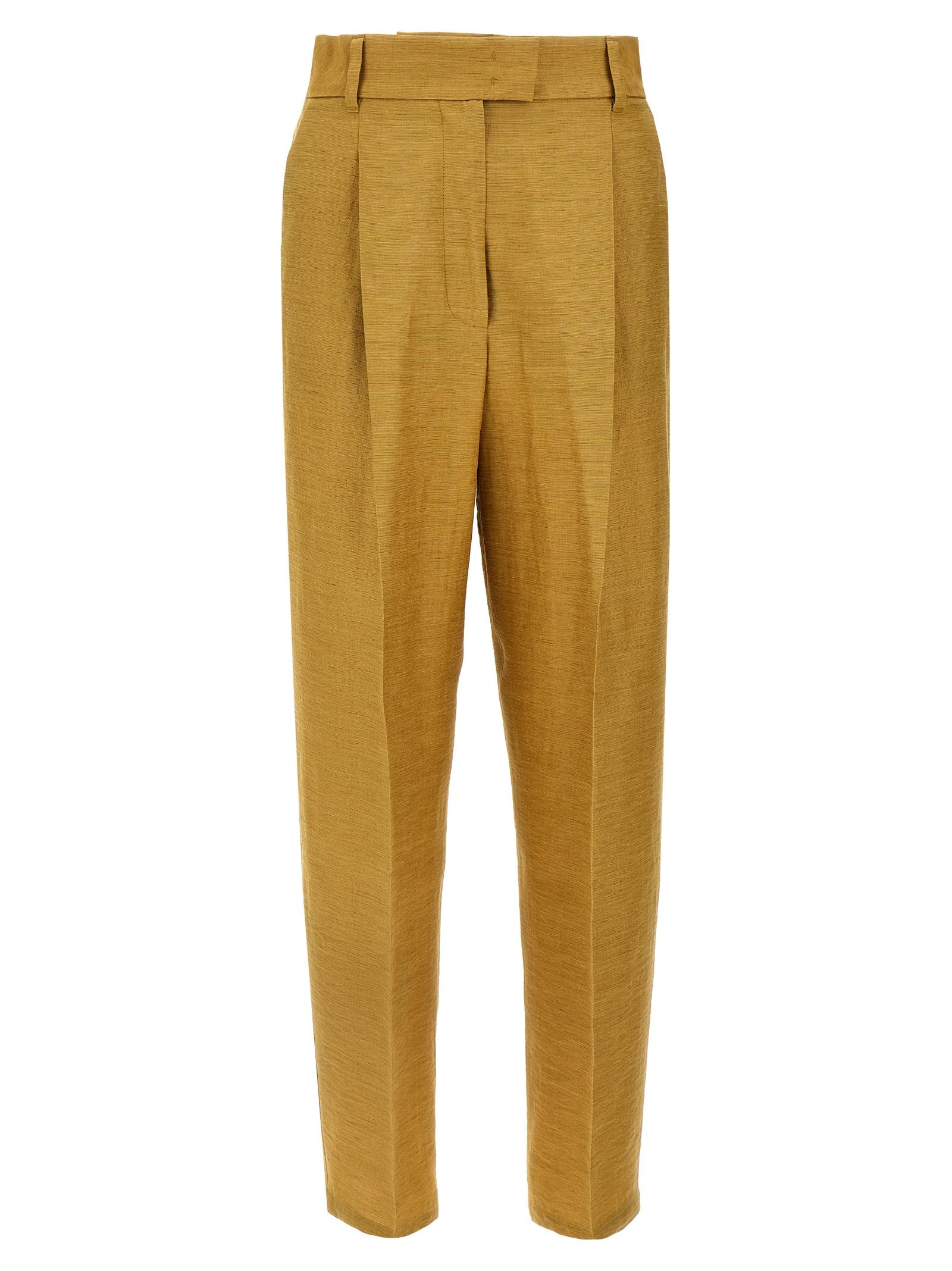 max mara efedra pants gold - women