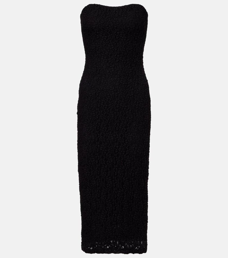 max mara elegante luciana strapless midi dress