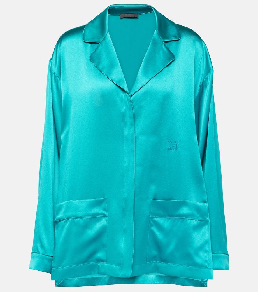 max mara elegante vasaio silk pajama shirt