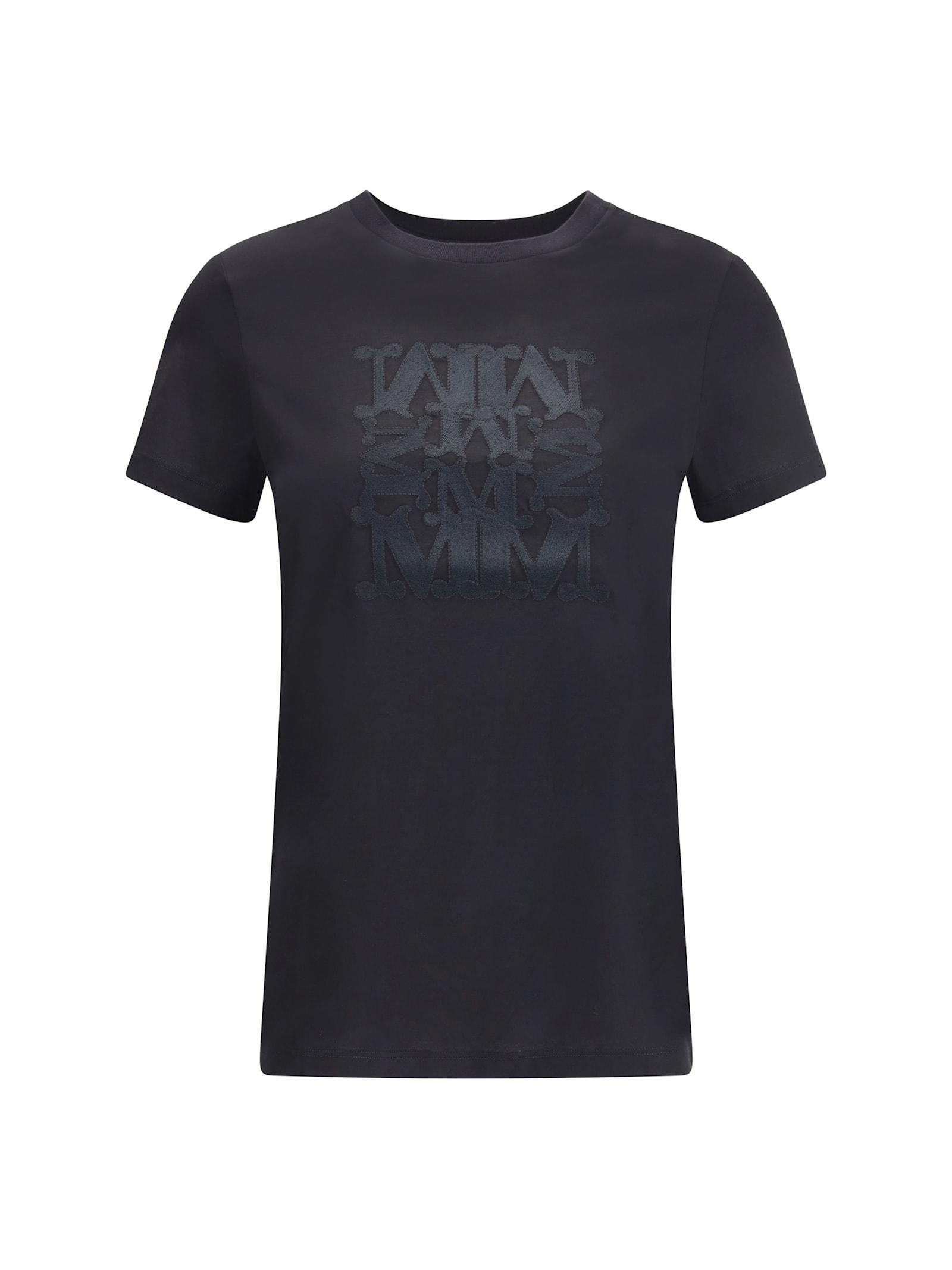 max mara embroidered monogram t-shirt