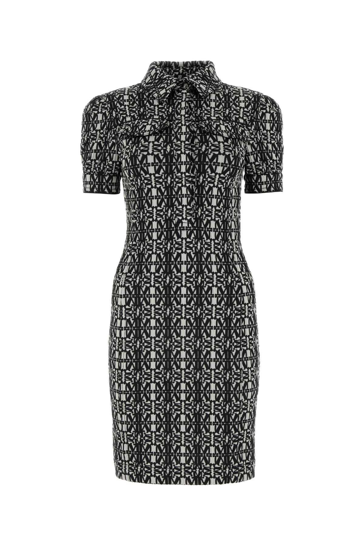 max mara embroidered stretch polyester blend cesy shirt dress