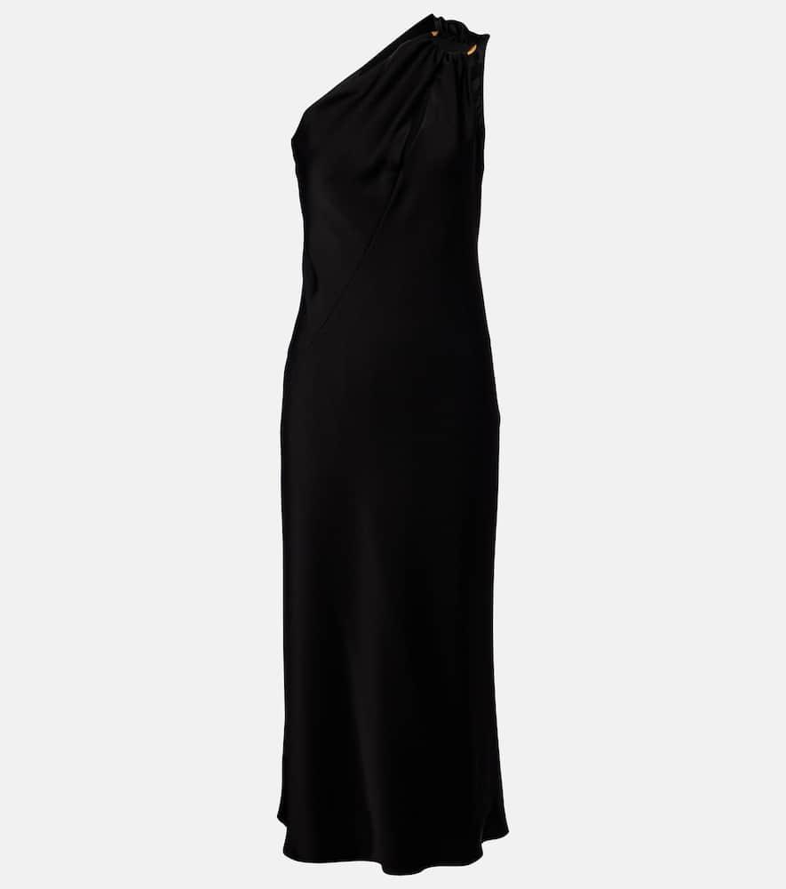max mara entrata satin midi dress