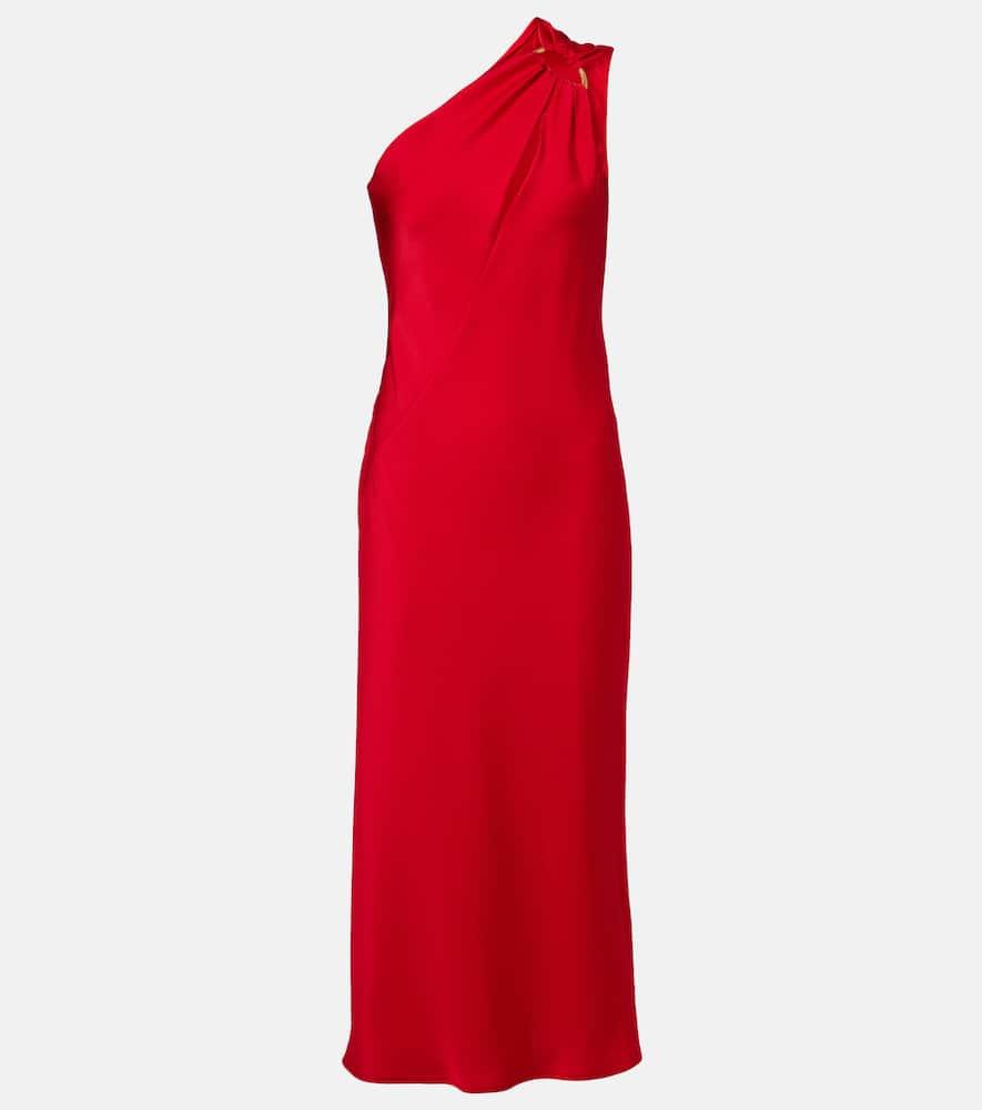 max mara entrata satin midi dress