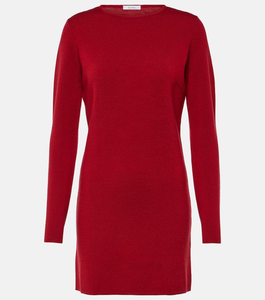max mara eridani wool minidress