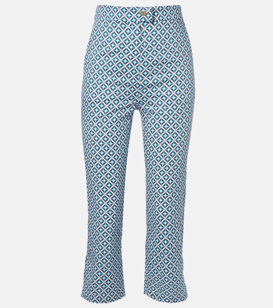 max mara facella printed cotton wide