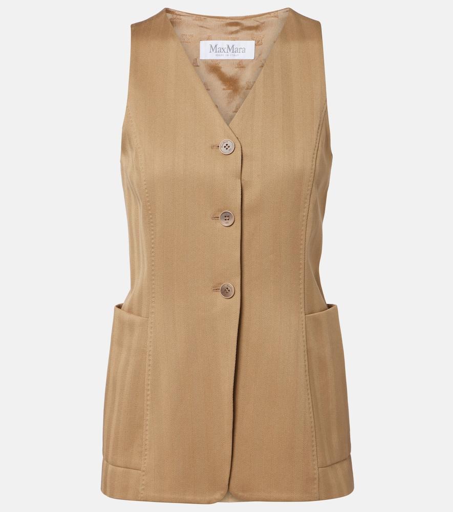 max mara falla cotton vest