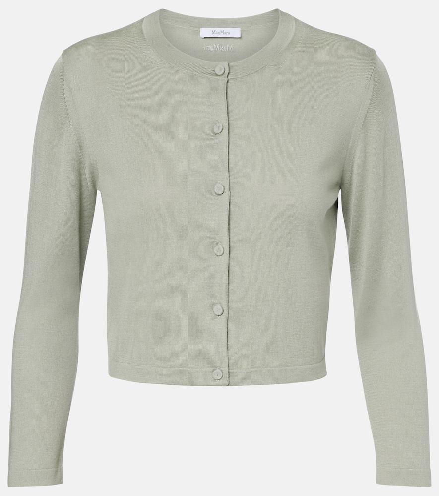 max mara faretra silk and cashmere cardigan