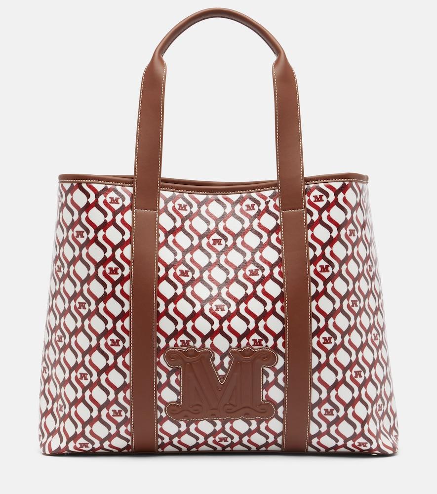 max mara farneto large canvas tote bag