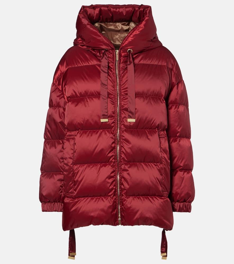 max mara felice hooded taffeta down jacket