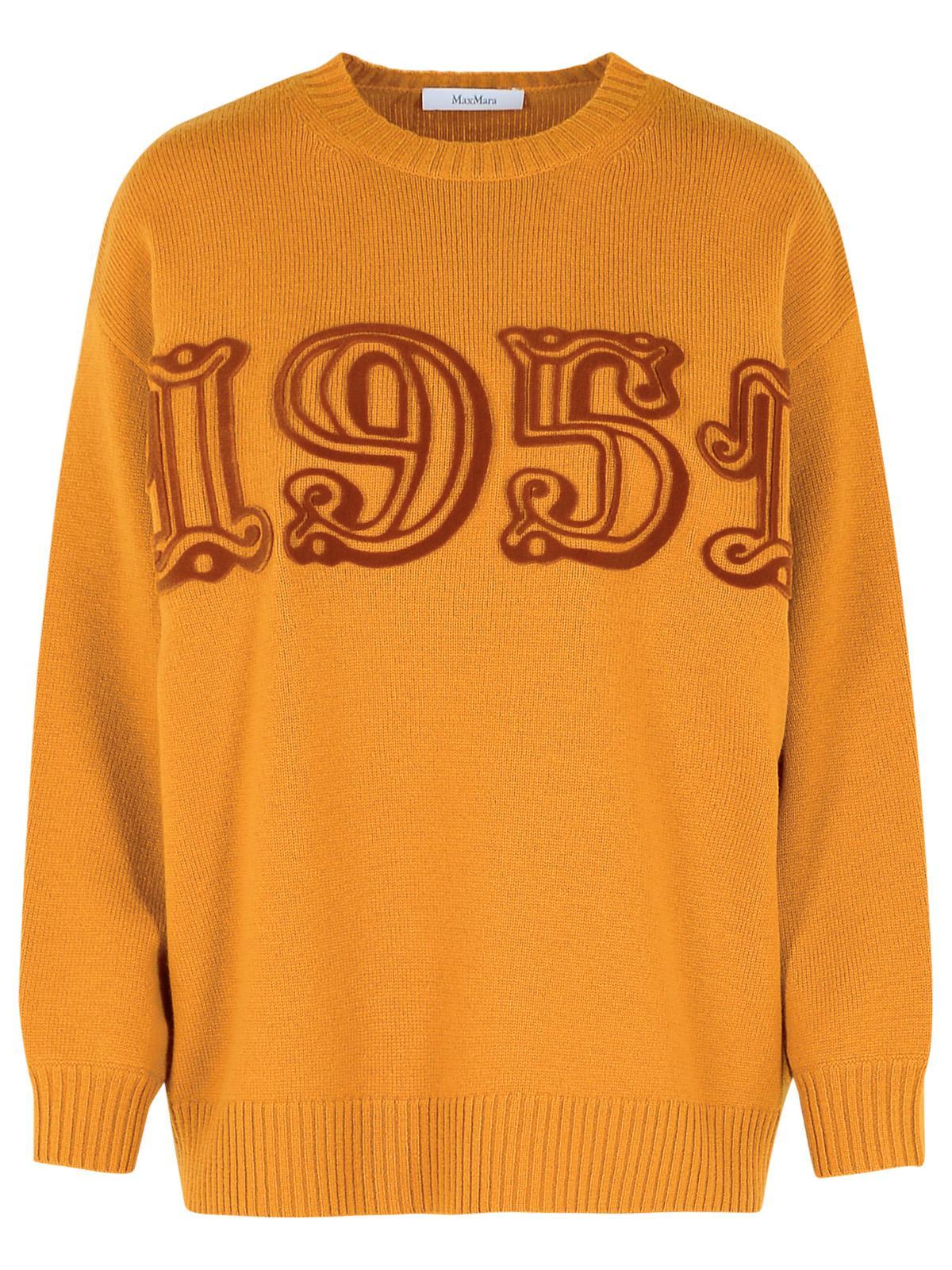 max mara fido brown wool blend t-shirt