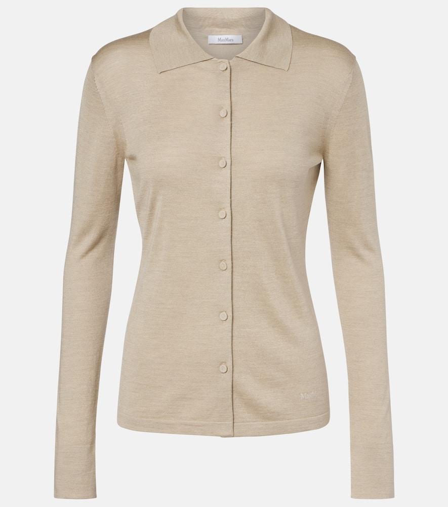 max mara flash silk and cashmere shirt