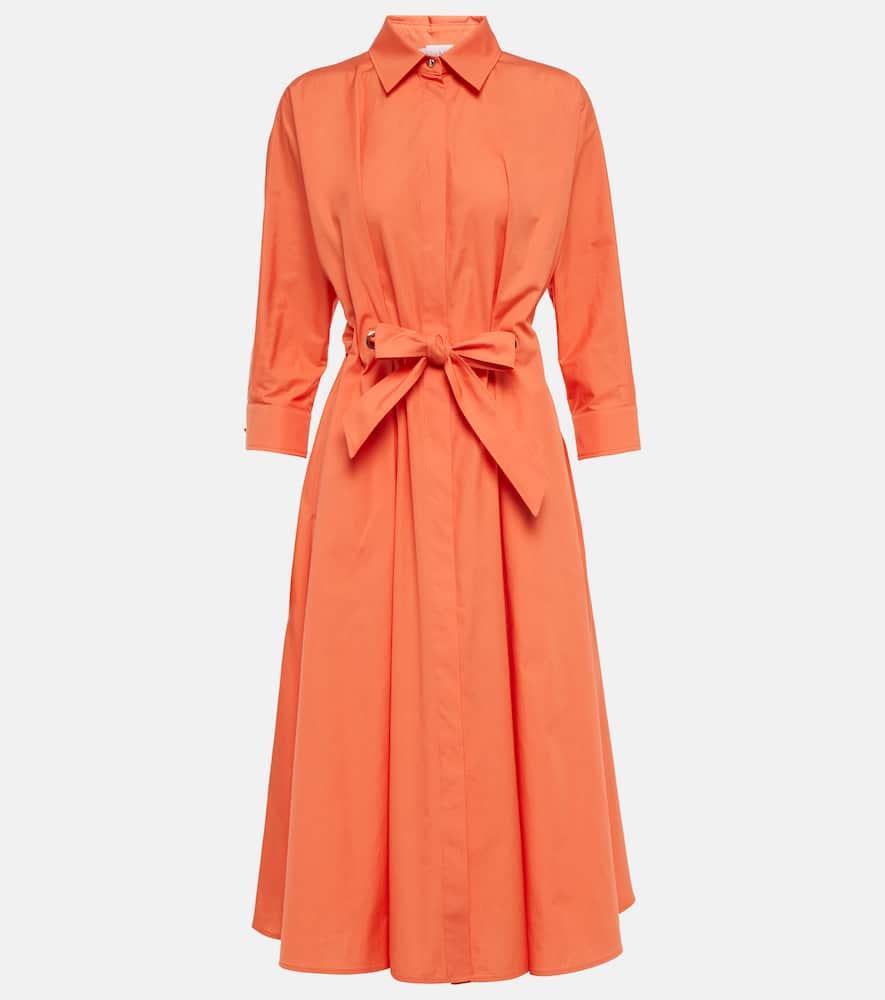 max mara flavio cotton poplin shirt dress