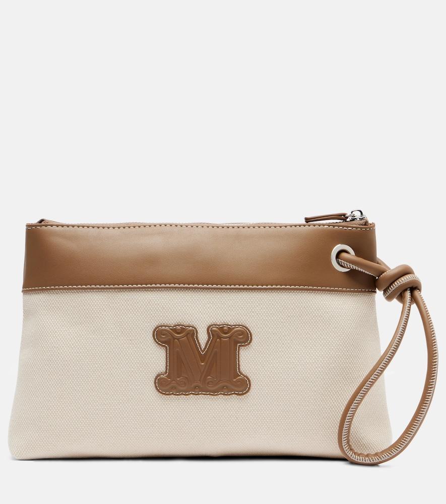 max mara frisia small canvas pouch