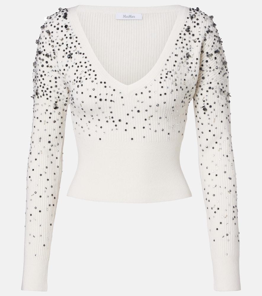 max mara gang embellished wool