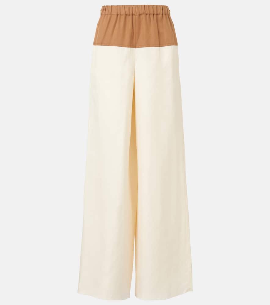 max mara gestro linen and silk wide