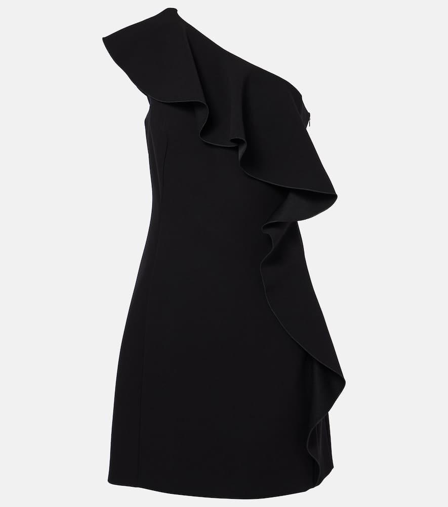 max mara giacomo ruffled sablé minidress