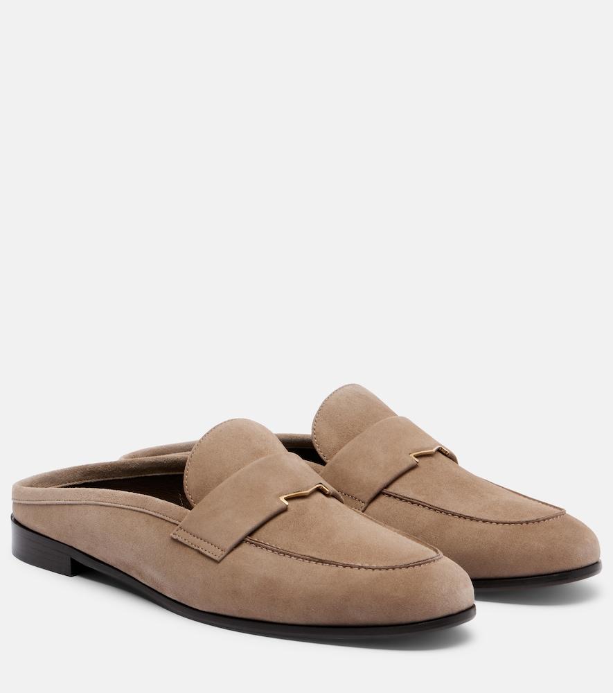 max mara goccia suede mules