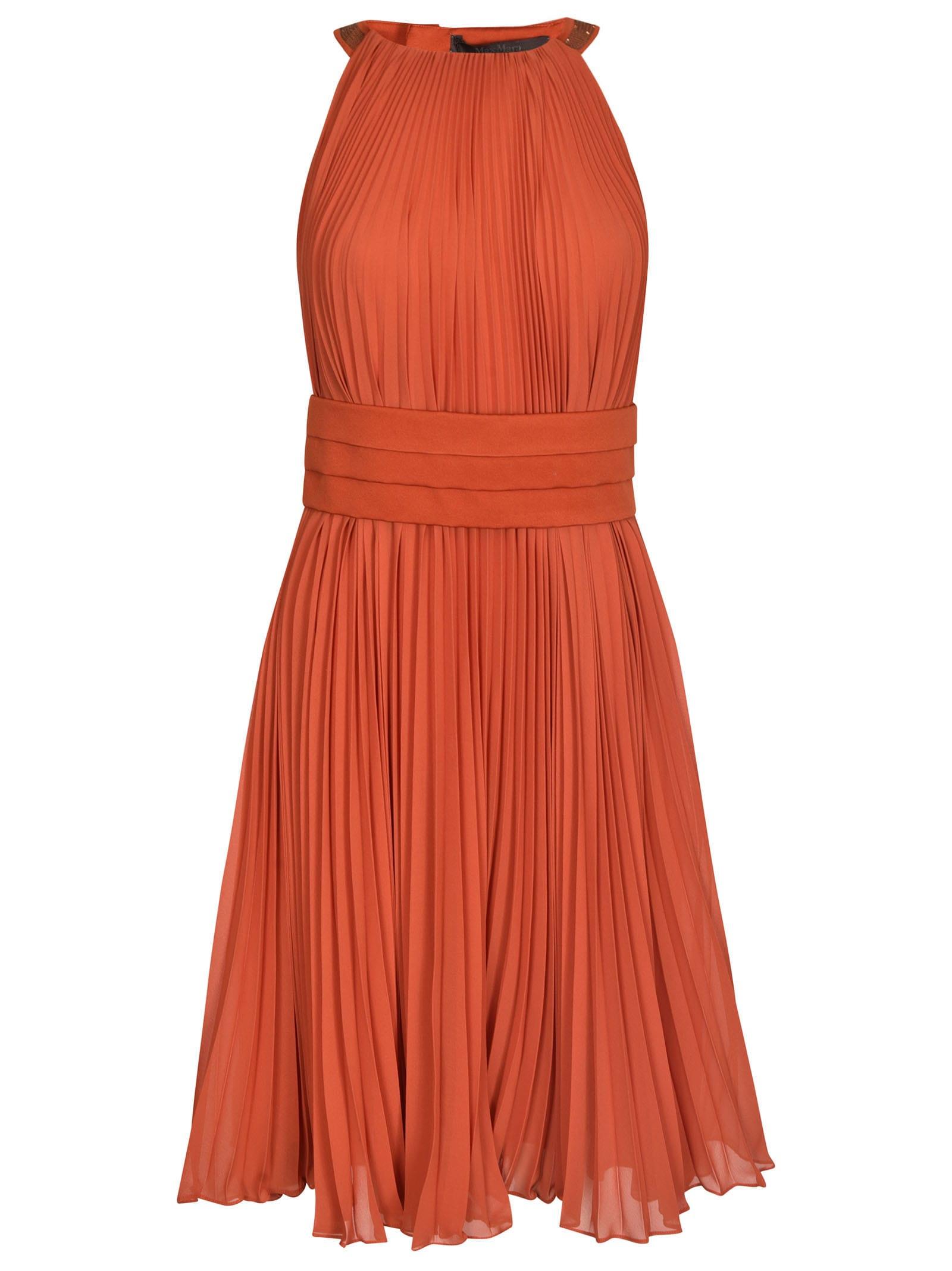 max mara golena pleated dress