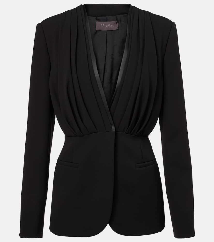 max mara gradi draped crêpe jacket