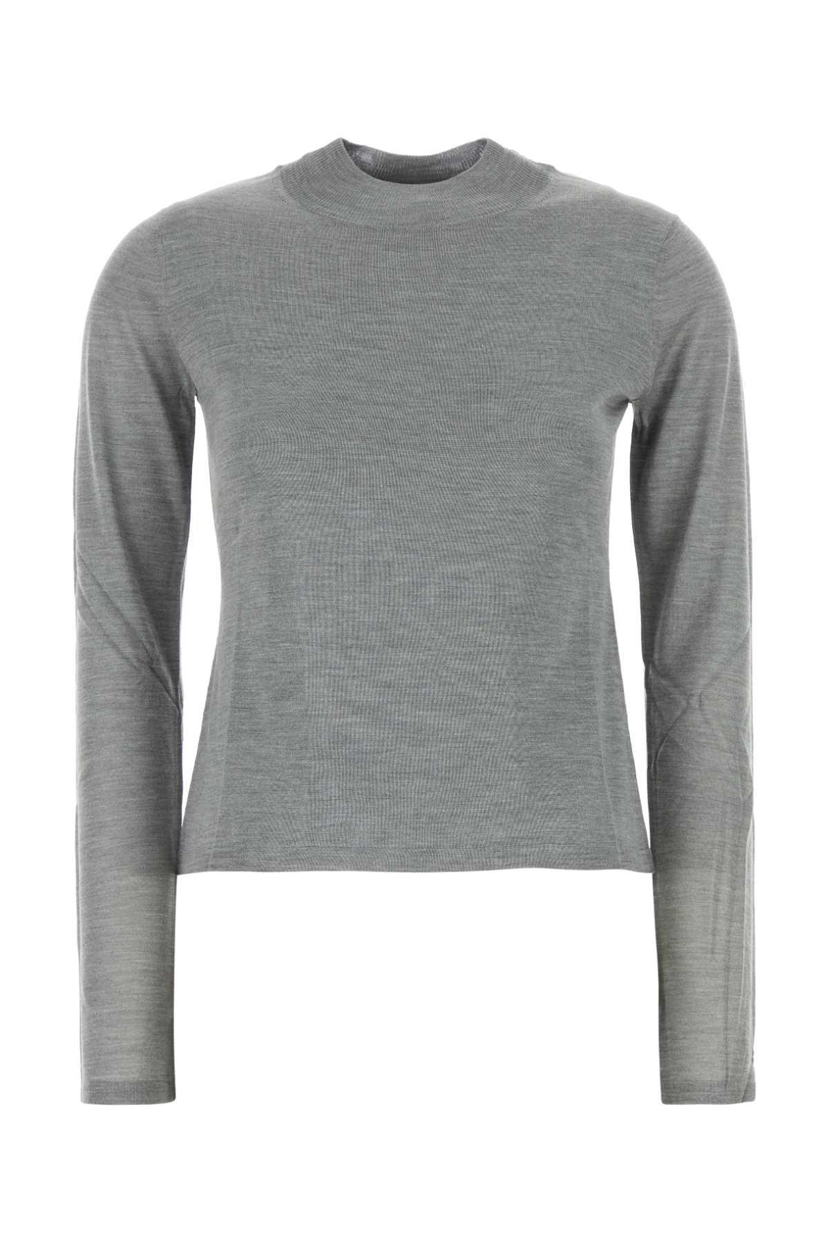 max mara grey silk falesia sweater