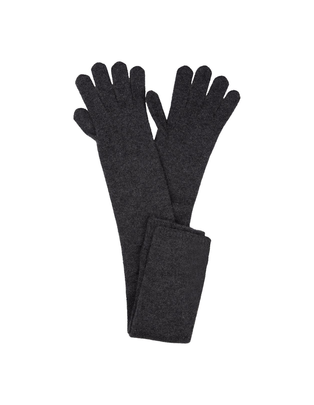 max mara grey timor long gloves
