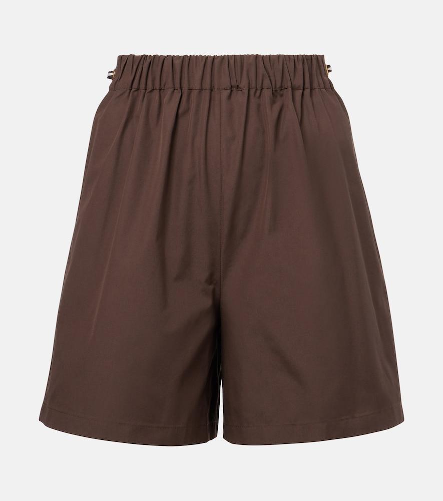 max mara haway cotton poplin shorts