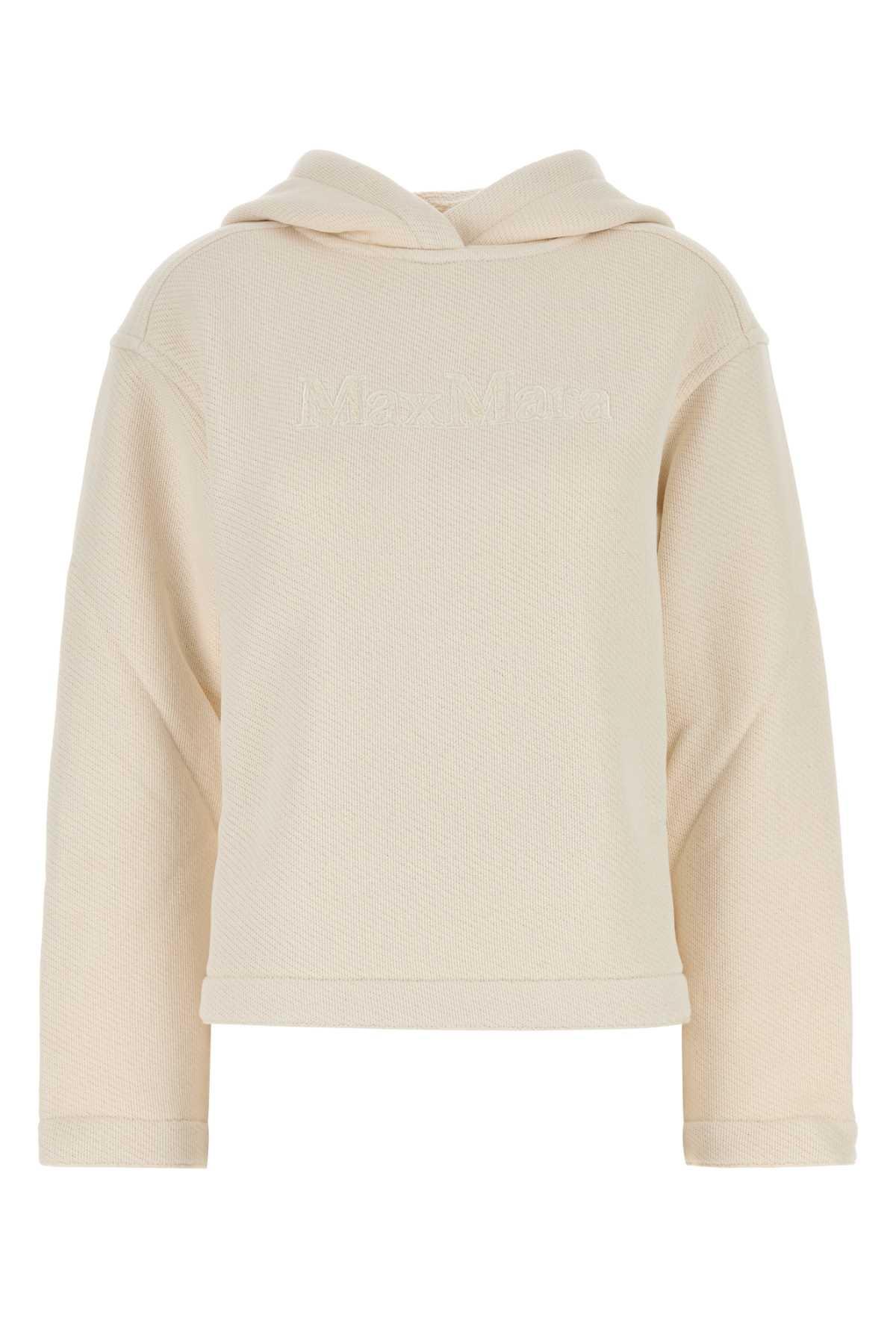 max mara ivory cotton blend gary sweatshirt