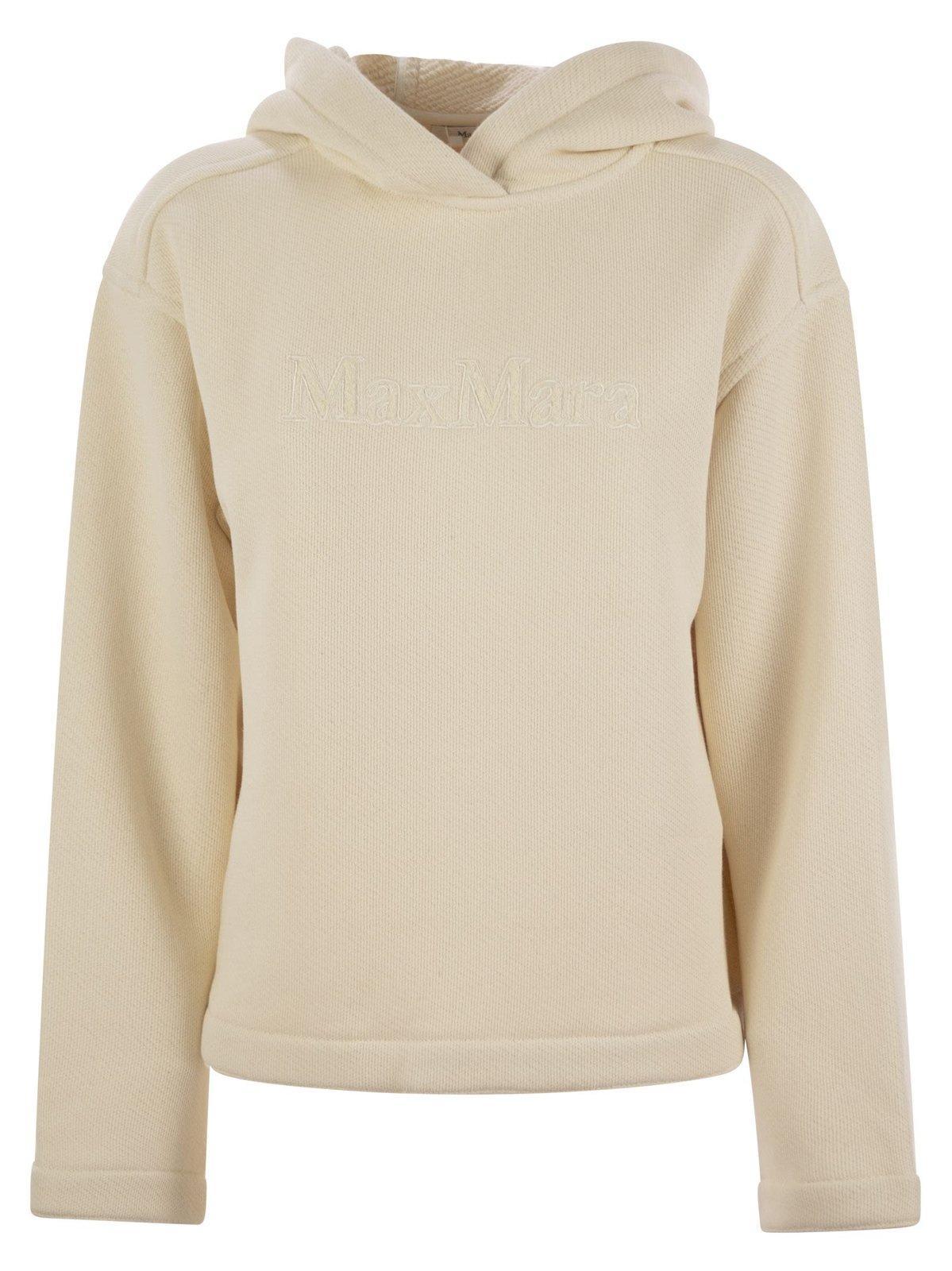max mara ivory cotton blend gary sweatshirt