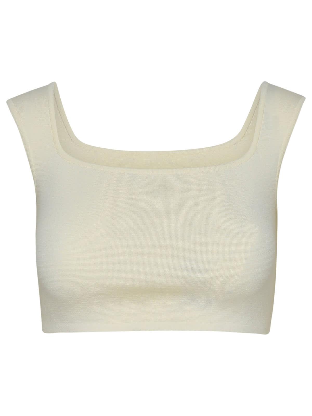 max mara ivory cotton lightening top