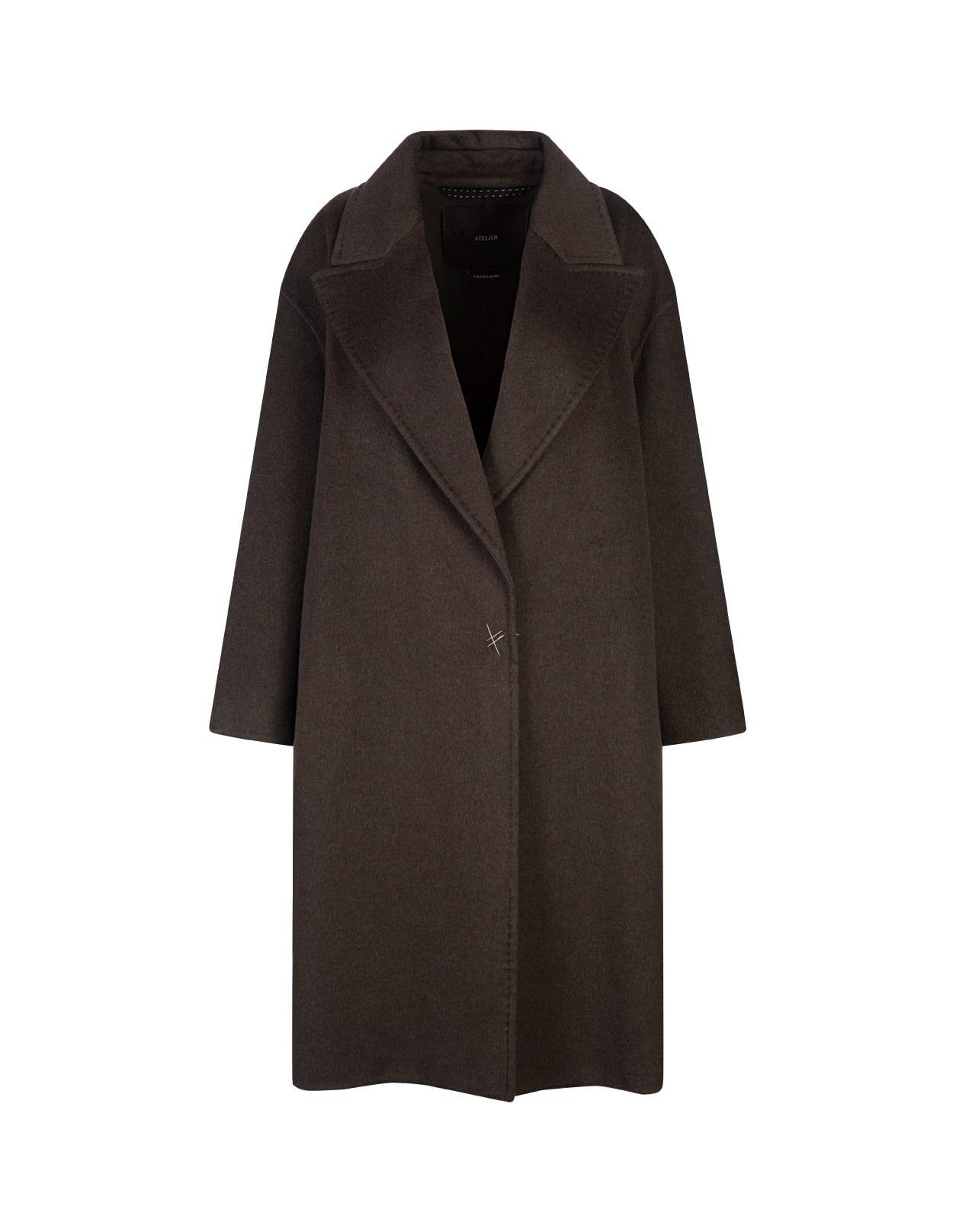 max mara khaki green valle coat