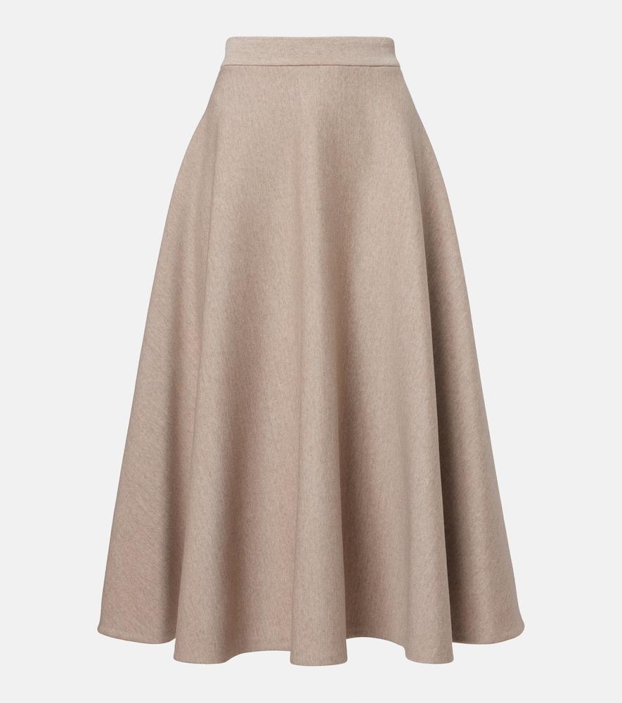 max mara knitted midi skirt