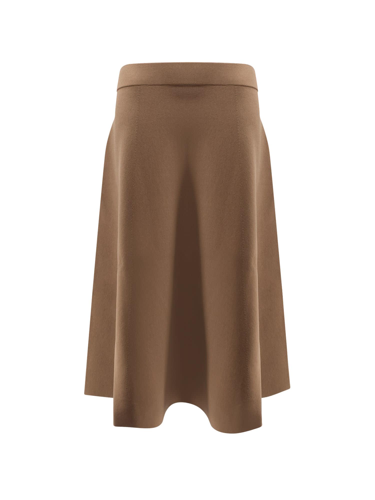 max mara lazio viscose blend skirt