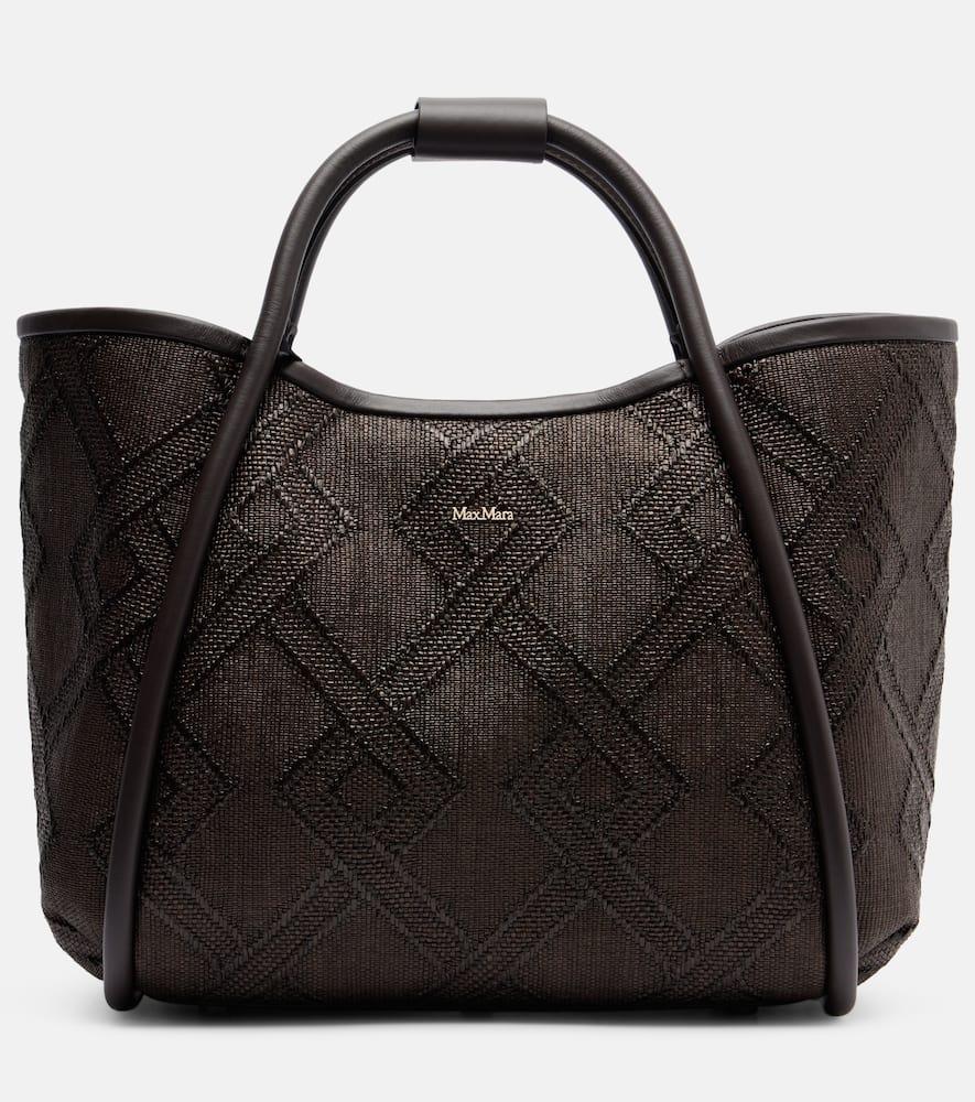 max mara leather tote bag