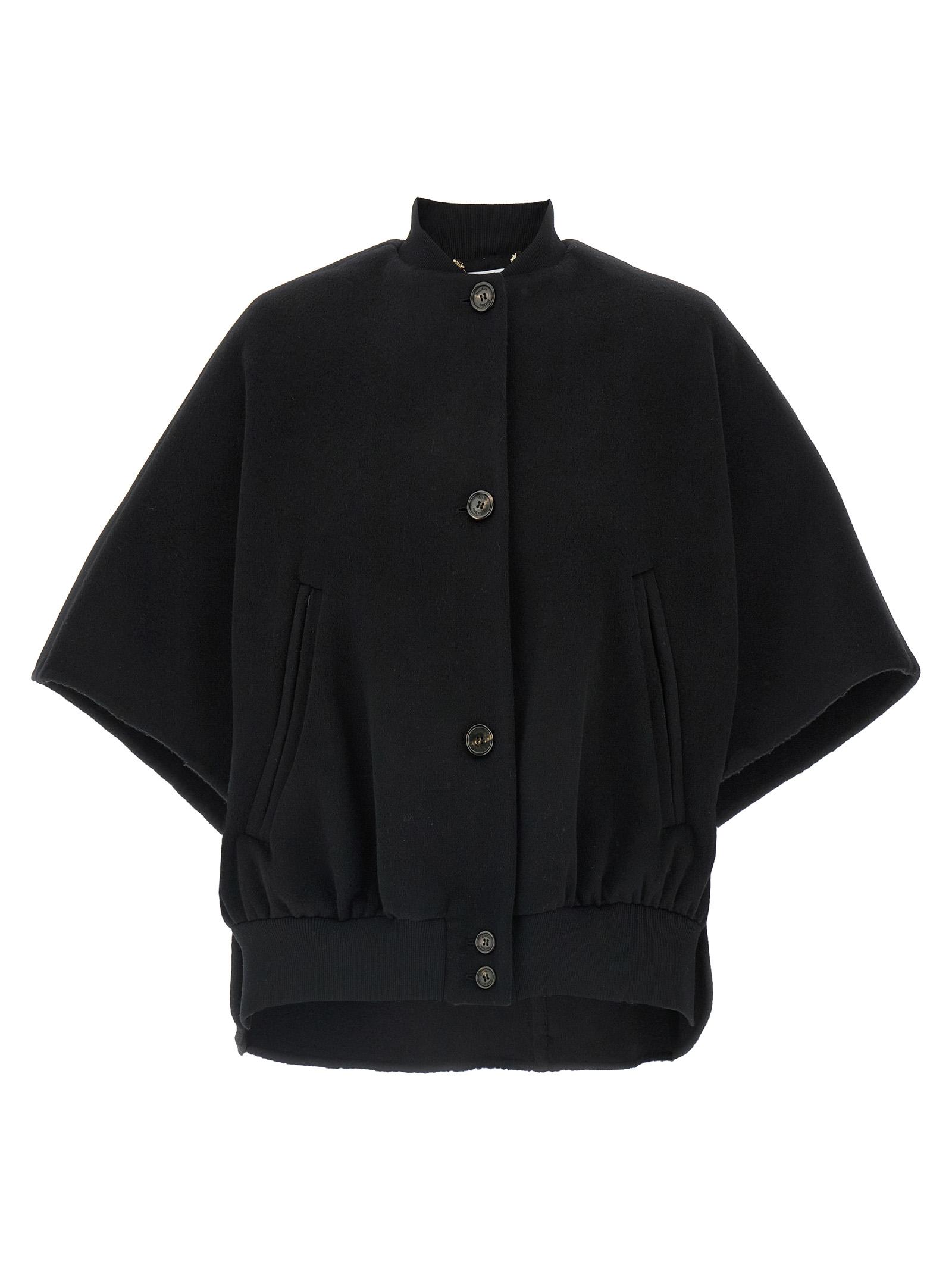 max mara leticia cape black cashmere capes - women
