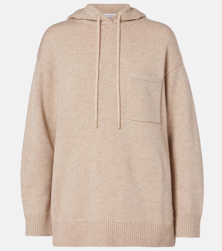 max mara liana wool and cashmere hoodie